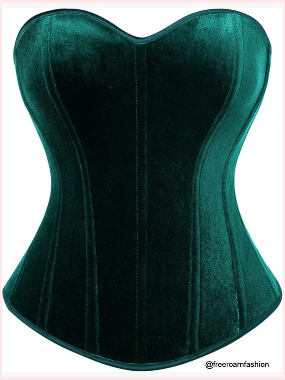 Strapless Overbust Corset Top Velvet Bodyshaper Gothic Ren
